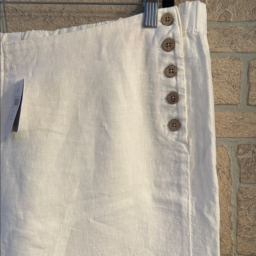 J Jill - High Rise Sailor Wide Leg Linen Pants NWT size 2X - Picture 4 of 6